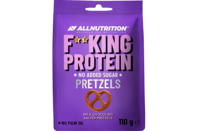 Allnutrition FITKING Protein Pretzels Milk Chocolate Salted Pretzels
