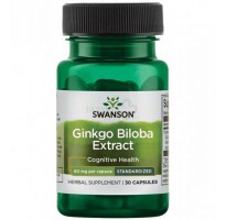 Swanson Ginkgo Biloba Extract 60mg 30kap