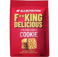 Allnutrition FITKING Delicious Butter Cookies with milk chocolate