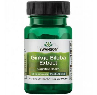 Swanson Ginkgo Biloba Extract 60mg 30kap