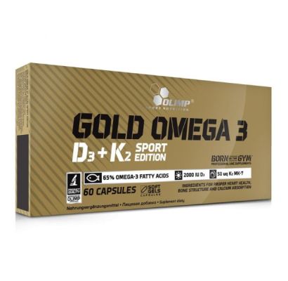 Gold Omega 3 D3+K2 Sport Edition 60kap