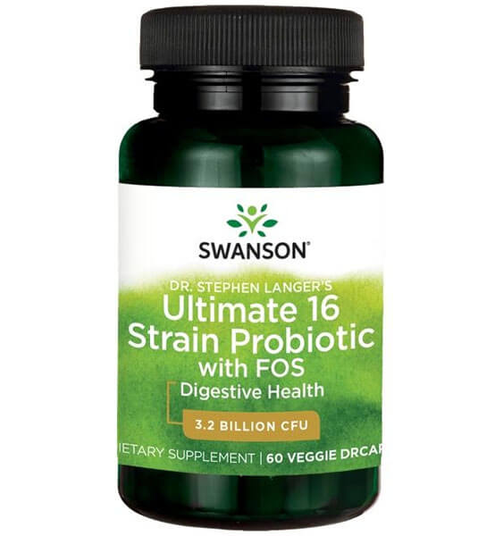 Swanson Ultimate 16 Strain Probiotic with FOS