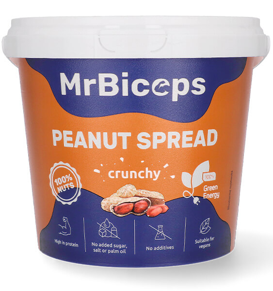 MrBiceps Peanut Spread 1000g Crunchy