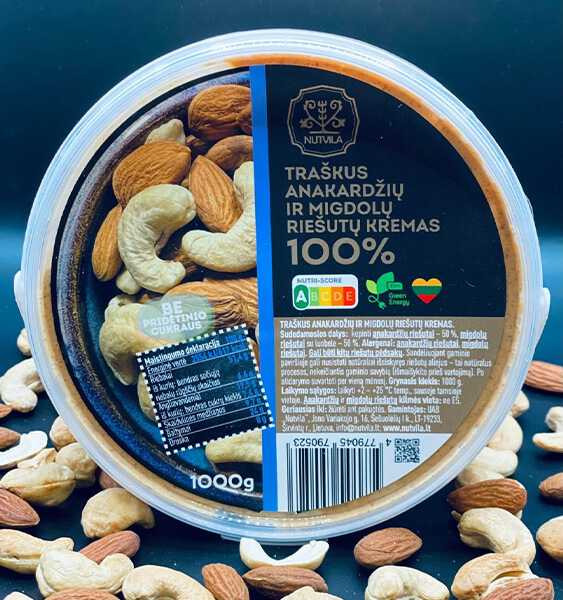 Almond - Cashew Butter 1000g Crunchy