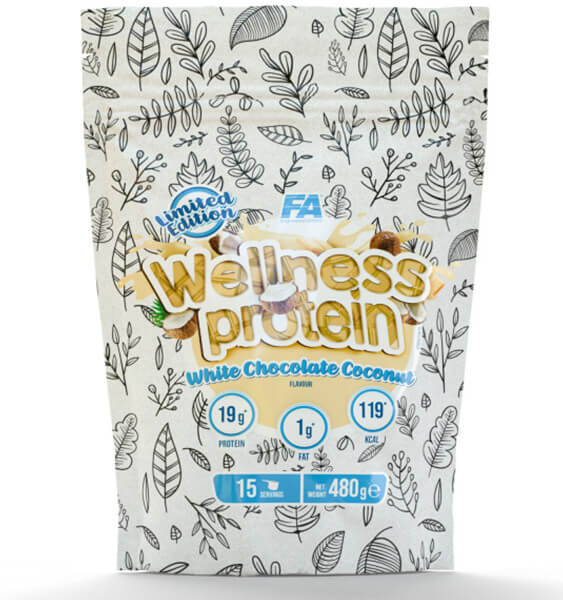 Wellness Protein 480g White chocolate - coconut