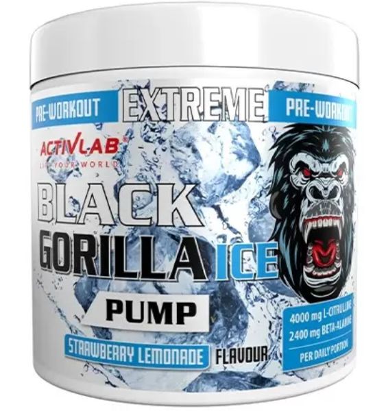 Black Gorilla Ice Pump Preworkout 300 g Strawberry Lemonade