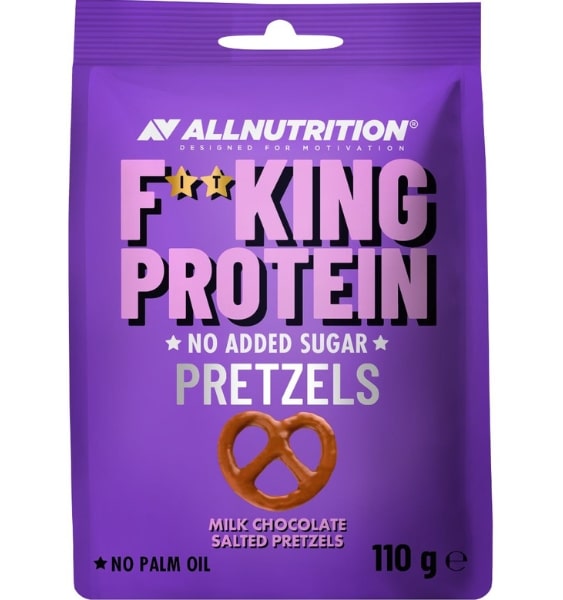 Allnutrition FITKING Protein Pretzels Milk Chocolate Salted Pretzels
